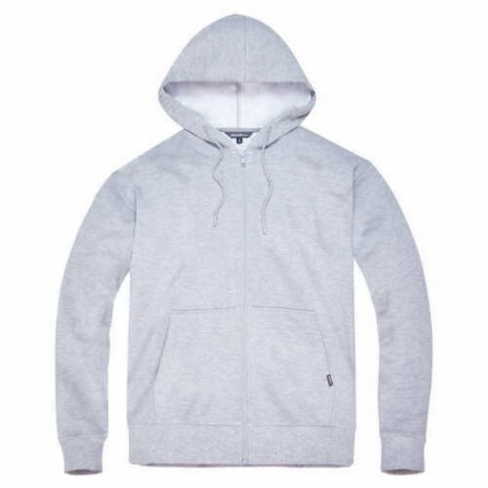 Eddie Bauer Mens Super Soft Heavyweight Full Zip Fleece Hoodie, Grey, XL